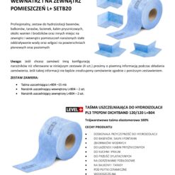 Zestaw do Hydroizolacji Taśma B04-15mb, Narożniki-4szt, - LEVEL+ SETB20