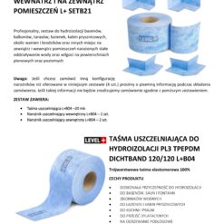 Zestaw do Hydroizolacji Taśma B04-20mb, Narożniki-4szt, - LEVEL+ SETB21