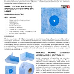 Zestaw do Hydroizolacji Taśma B04-5mb, Narożniki-2szt, Mankiety 2szt, - LEVEL+ SETB22