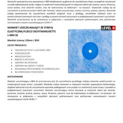 Zestaw do Hydroizolacji Taśma B04-10mb, Narożniki-3szt, Mankiety 2szt, - LEVEL+ SETB4