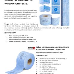 Zestaw do Hydroizolacji Taśma B04-10mb, B05-2m, Narożniki-2szt, Mankiety 2szt, - LEVEL+ SETB7