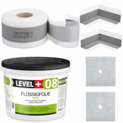 Zestaw do Hydroizolacji Folia w Płynie 12kg Taśma uszczelniająca 10mb - LEVEL+ SET18