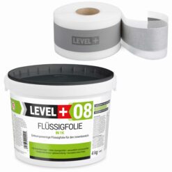 Zestaw do Hydroizolacji Folia w Płynie 4kg Taśma uszczelniająca 5mb - LEVEL+ SET43