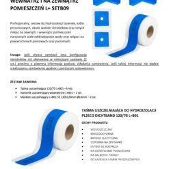 Zestaw do Hydroizolacji Taśma B01-5mb, Narożniki-2szt, Mankiety 2szt, - LEVEL+ SETB9