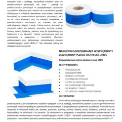 Zestaw do Hydroizolacji Prysznic Taśma Uszczelniająca B01 5mb Narożnik 4 szt - LEVEL+ SETB23