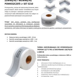 Zestaw do Hydroizolacji Prysznic Taśma Uszczelniająca G05 20mb Narożnik 4szt - LEVEL+ SETEZ10