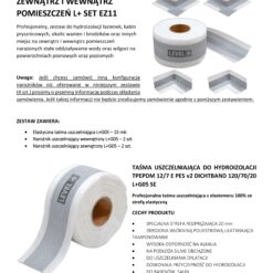 Zestaw do Hydroizolacji Prysznic Taśma Uszczelniająca G05 15mb Narożnik 4szt - LEVEL+ SETEZ11