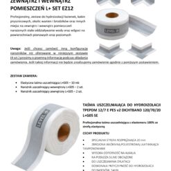 Zestaw do Hydroizolacji Prysznic Taśma Uszczelniająca G05 10mb Narożnik 4szt - LEVEL+ SETEZ12