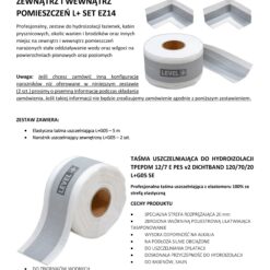 Zestaw do Hydroizolacji Prysznic Taśma Uszczelniająca G05 5mb Narożnik 2szt - LEVEL+ SETEZ14