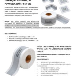 Zestaw do Hydroizolacji Prysznic Taśma Uszczelniająca G05 5mb Narożnik 2szt Mankiet 2szt. - LEVEL+ SETEZ3