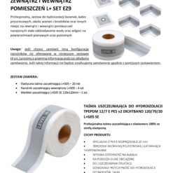 Zestaw do Hydroizolacji Prysznic Taśma Uszczelniająca G05 20mb Narożnik 4szt Mankiet 2szt. - LEVEL+ SETEZ9