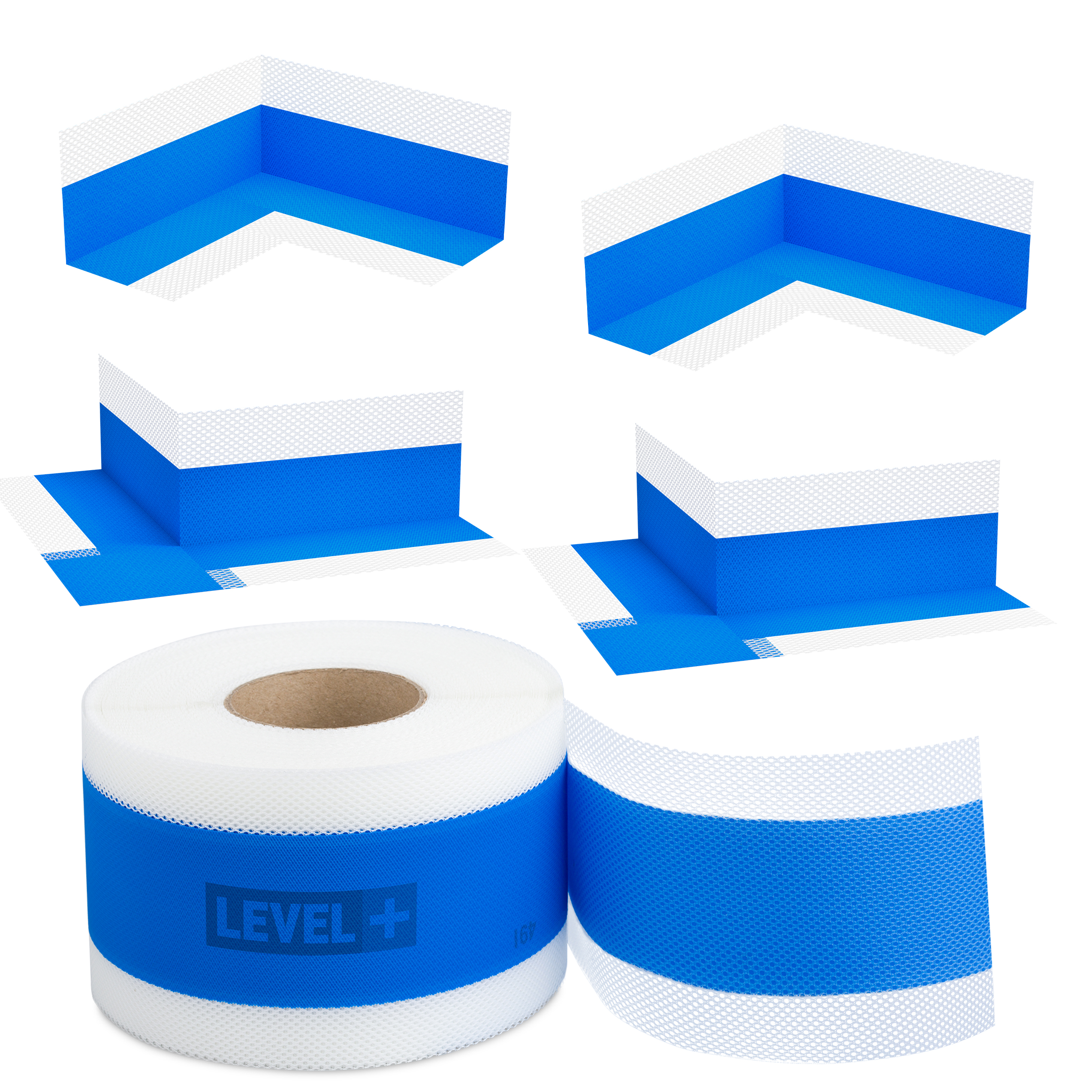 Zestaw do Hydroizolacji Prysznic Taśma Uszczelniająca B01 20mb Narożnik 4 szt - LEVEL+ SETB26