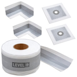 Zestaw do Hydroizolacji Prysznic Taśma Uszczelniająca G05 5mb Narożnik 2szt Mankiet 2szt. - LEVEL+ SETEZ3