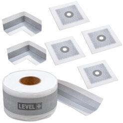 Zestaw do Hydroizolacji Prysznic Taśma Uszczelniająca G05 10mb Narożnik 2szt Mankiet 4szt. - LEVEL+ SETEZ4