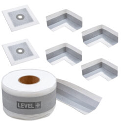 Zestaw do Hydroizolacji Prysznic Taśma Uszczelniająca G05 20mb Narożnik 4szt Mankiet 2szt. - LEVEL+ SETEZ9