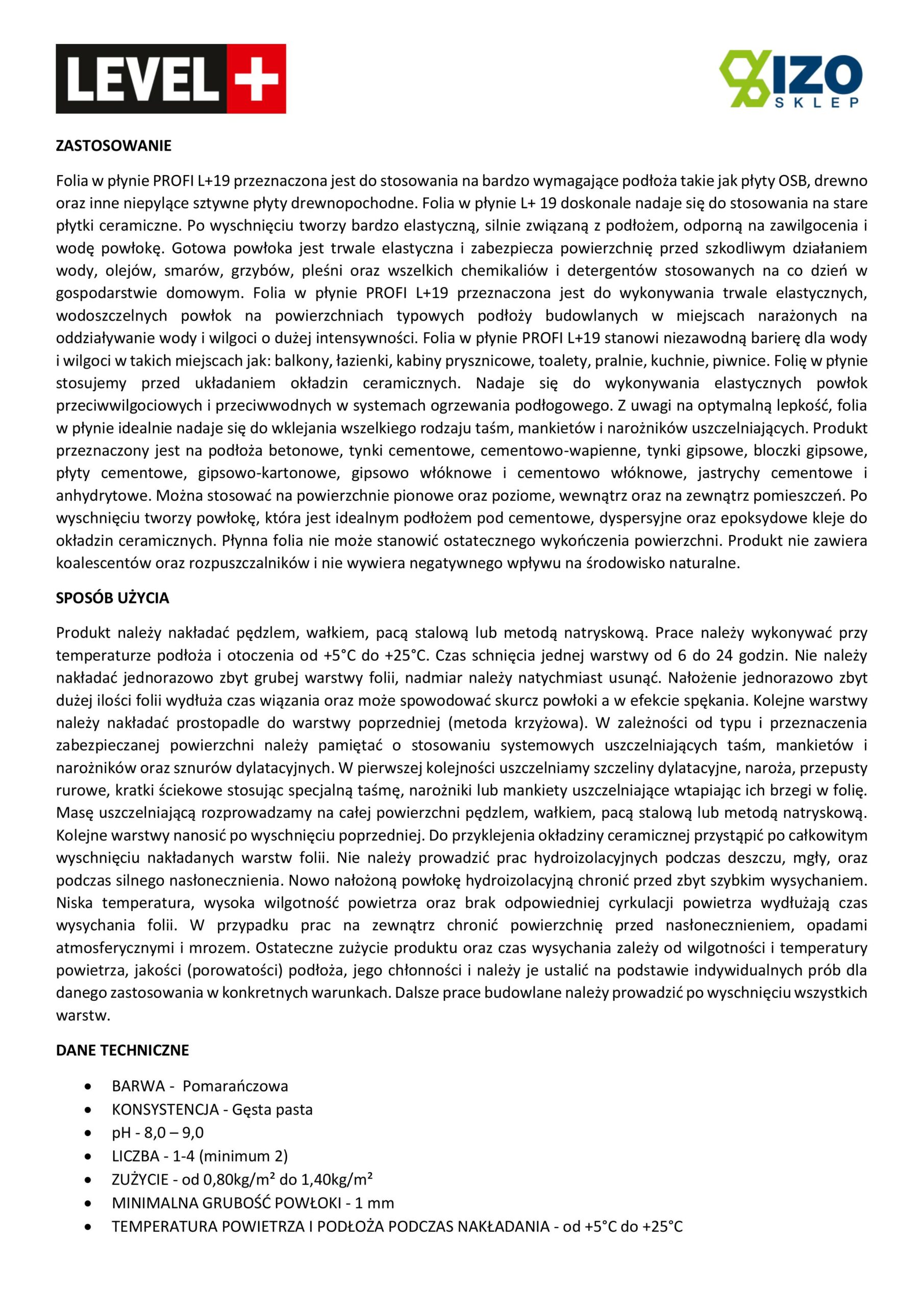 Zestaw do Hydroizolacji Folia w płynie 12kg Taśma 15mb Grunt 2L Mankiety Narożniki Łazienka LEVEL+ SET522 - obrazek 17