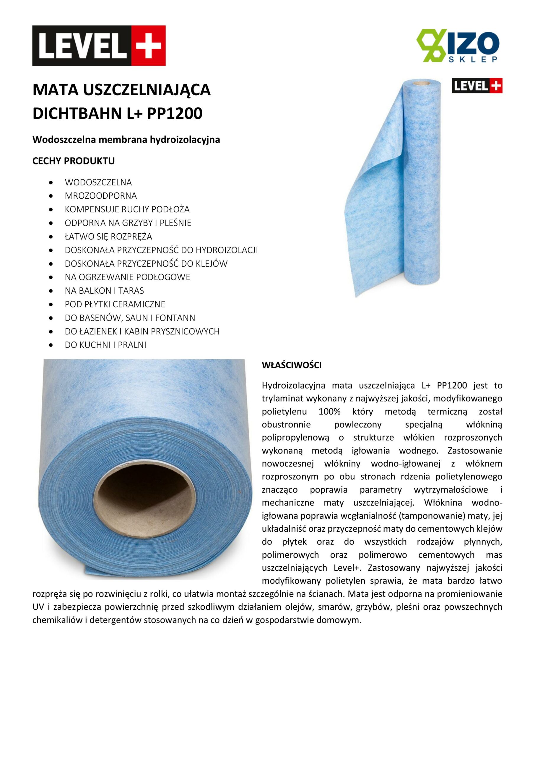 Zestaw do Hydroizolacji Folia w płynie 7kg Taśma 5mb Grunt 1L Mankiety Narożniki Łazienka Mata LEVEL+ SET544 - obrazek 26