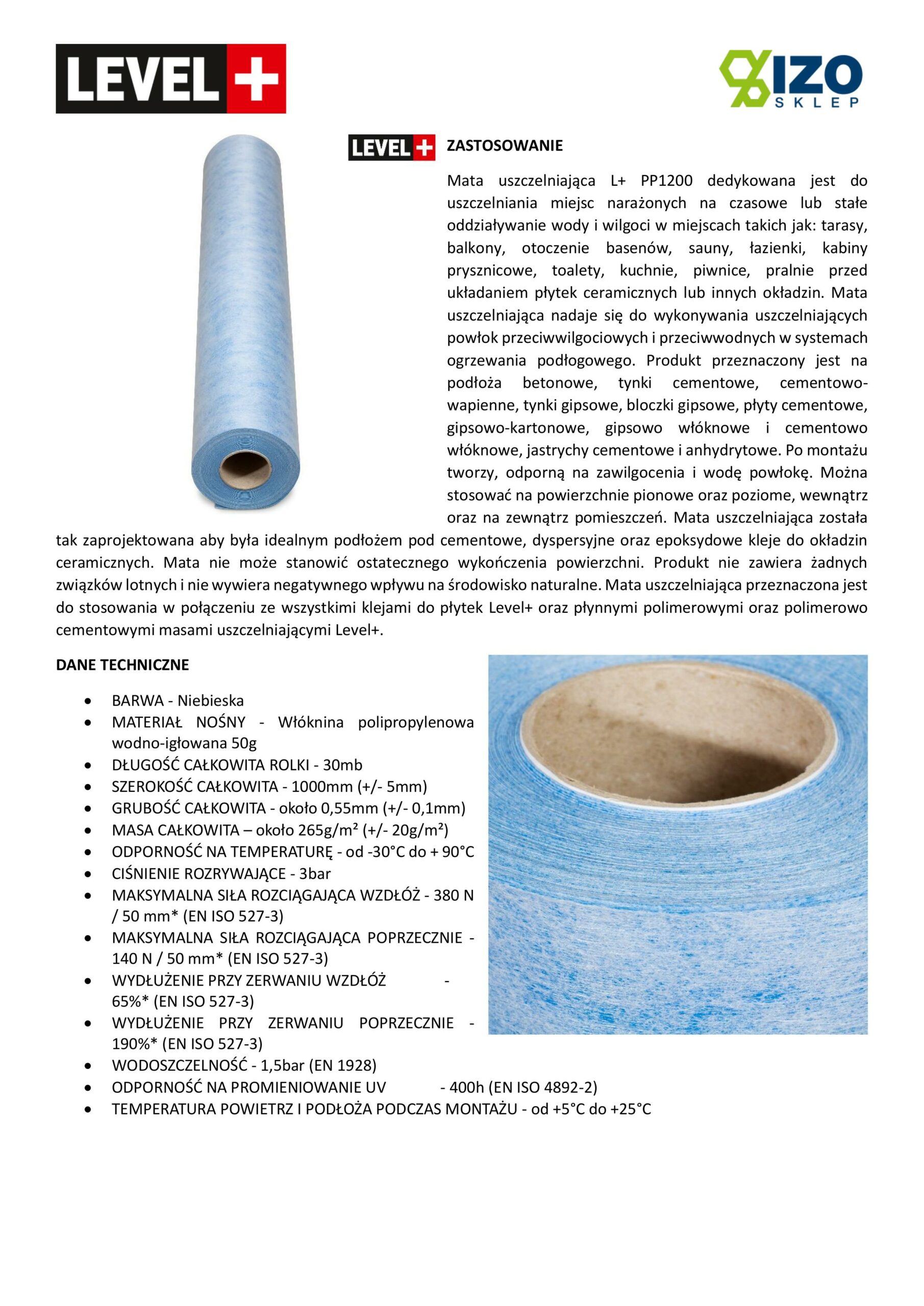 Zestaw do Hydroizolacji Folia w płynie 7kg Taśma 5mb Grunt 1L Mankiety Narożniki Łazienka Mata LEVEL+ SET544 - obrazek 27