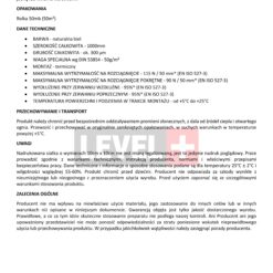 Zbrojąca Włóknina Polipropylenowa POLYPROPYLEN-VLIES PROFI LEVEL+ L+ WO50 - 100m²