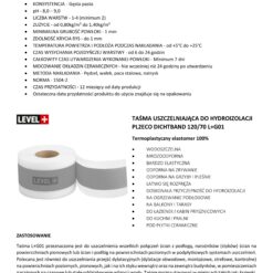Zestaw do Hydroizolacji Folia w Płynie 12kg Taśma uszczelniająca szara 10mb - LEVEL+ SET105G1