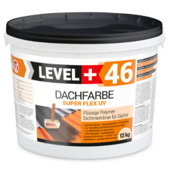 Farba Dachowa Elastyczna 12KG Ceglasta Płynna Folia Dachowa LEVEL+ L+46