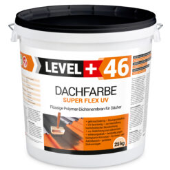 Farba Dachowa Elastyczna 25KG Ceglasta Płynna Folia Dachowa LEVEL+ L+46