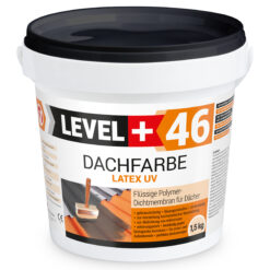 Farba Dachowa Elastyczna 1,5KG Szara Płynna Folia Dachowa LEVEL+ L+46