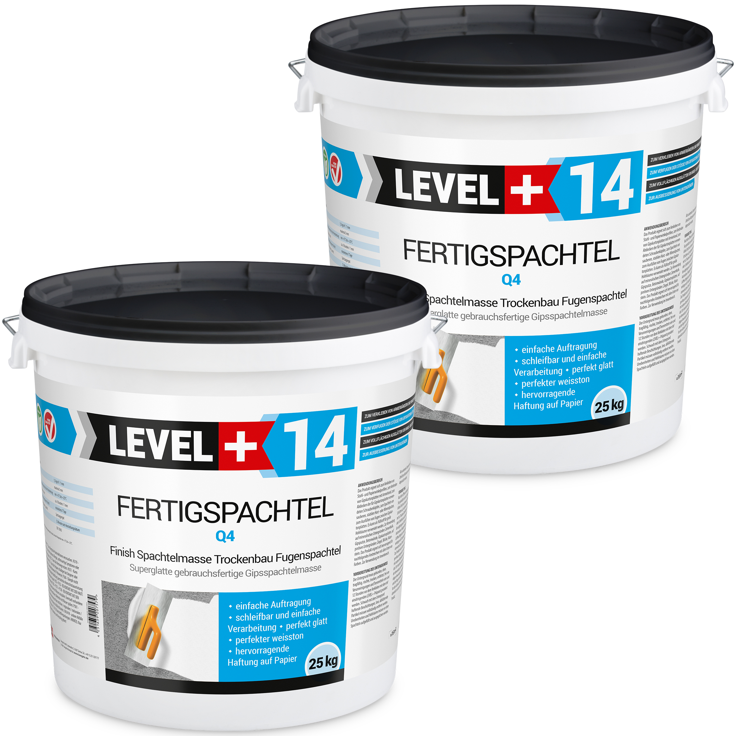 Gotowa Gładź Polimerowa Biała 50KG wygładzanie ścian i sufitów spoinowanie płyt G/K LEVEL+ L+14