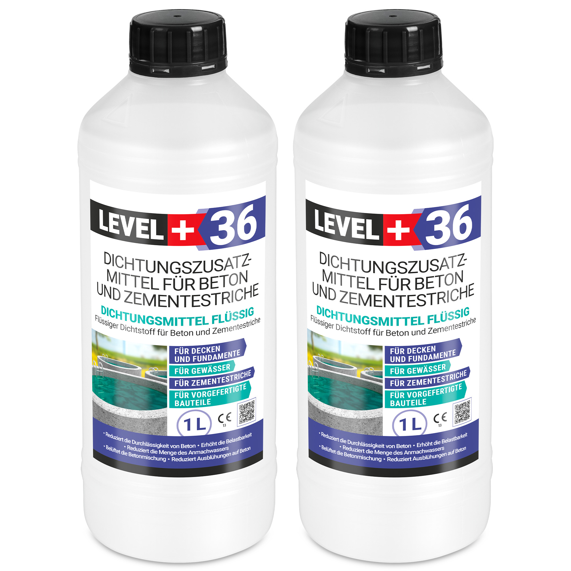 Plastyfikator Wodouszczelniacz do Betonu do Wylewek i Jastychów 2L LEVEL+ L+36