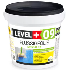 Folia w płynie na zewnątrz do wewnątrz LEVEL+ Hydroizolacja balkonu łazienki 1,5KG elastyczna izolacja L+09