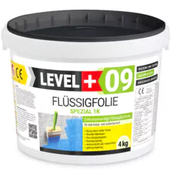 Folia w płynie na zewnątrz do wewnątrz LEVEL+ Hydroizolacja balkonu łazienki 4KG elastyczna izolacja L+09