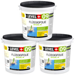 Folia w płynie na zewnątrz do wewnątrz LEVEL+ Hydroizolacja balkonu łazienki 75KG elastyczna izolacja L+09