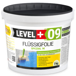 Folia w płynie na zewnątrz do wewnątrz LEVEL+ Hydroizolacja balkonu łazienki 7KG elastyczna izolacja L+09
