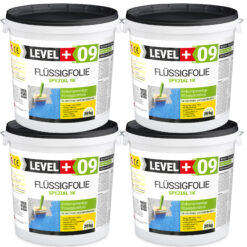 Folia w płynie na zewnątrz do wewnątrz LEVEL+ Hydroizolacja balkonu łazienki 80KG elastyczna izolacja L+09