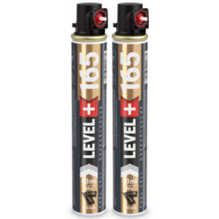 Gaz do Gwoździarek Gazowych 165mm 80ml 40g 2 szt. Nabój do Gwożdziarek Nabój Gazowy Czerwony Zawór LEVEL+ L+165