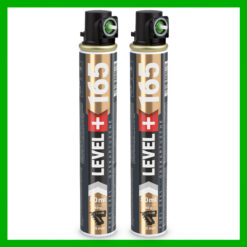 Gaz do Gwoździarek Gazowych 165mm 80ml 40g 2 szt. Nabój do Gwożdziarek Nabój Gazowy Zielony Zawór LEVEL+ L+165