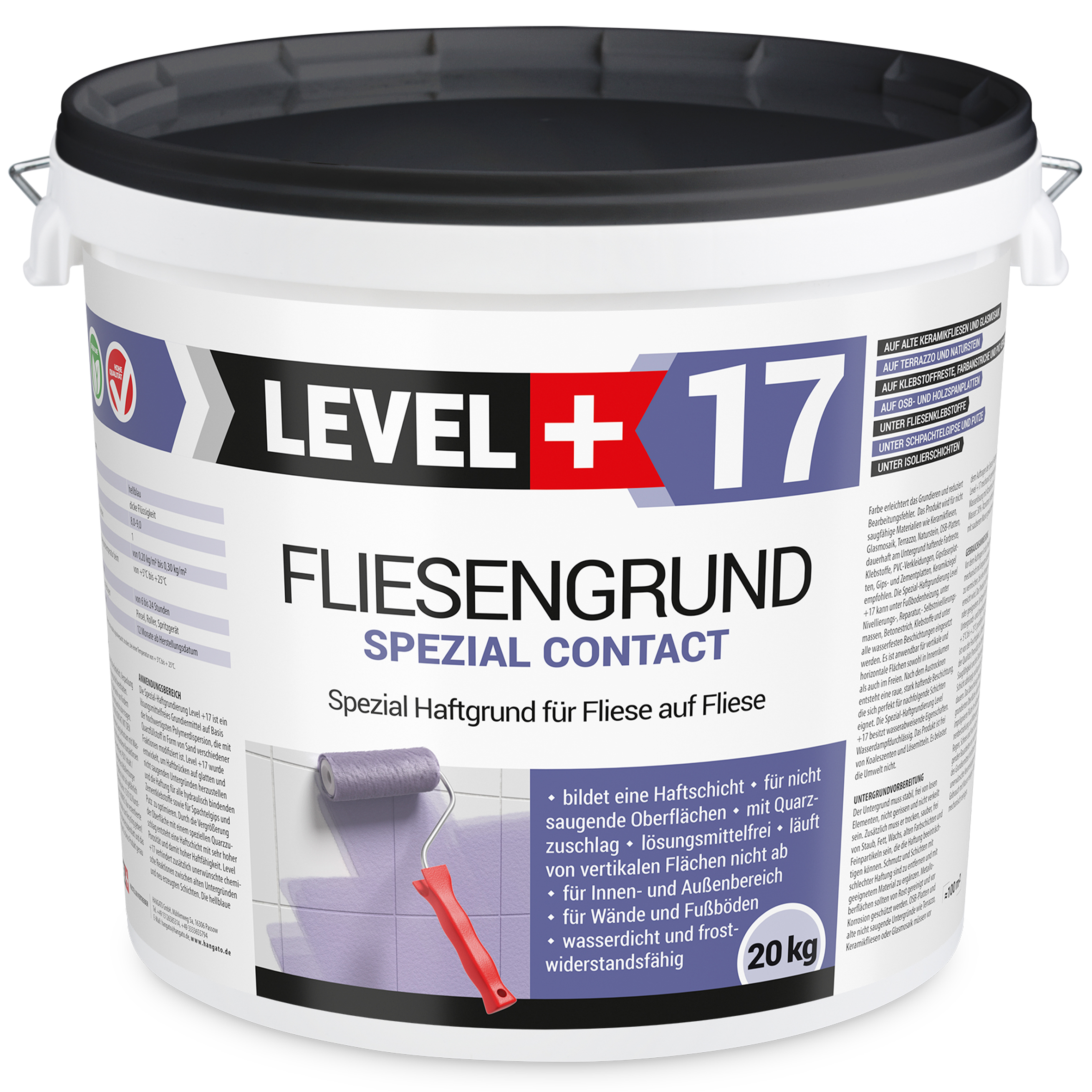 Grunt na płytki ceramiczne LEVEL+ 20KG płytka na płytkę OSB FLIESENGRUND L+17