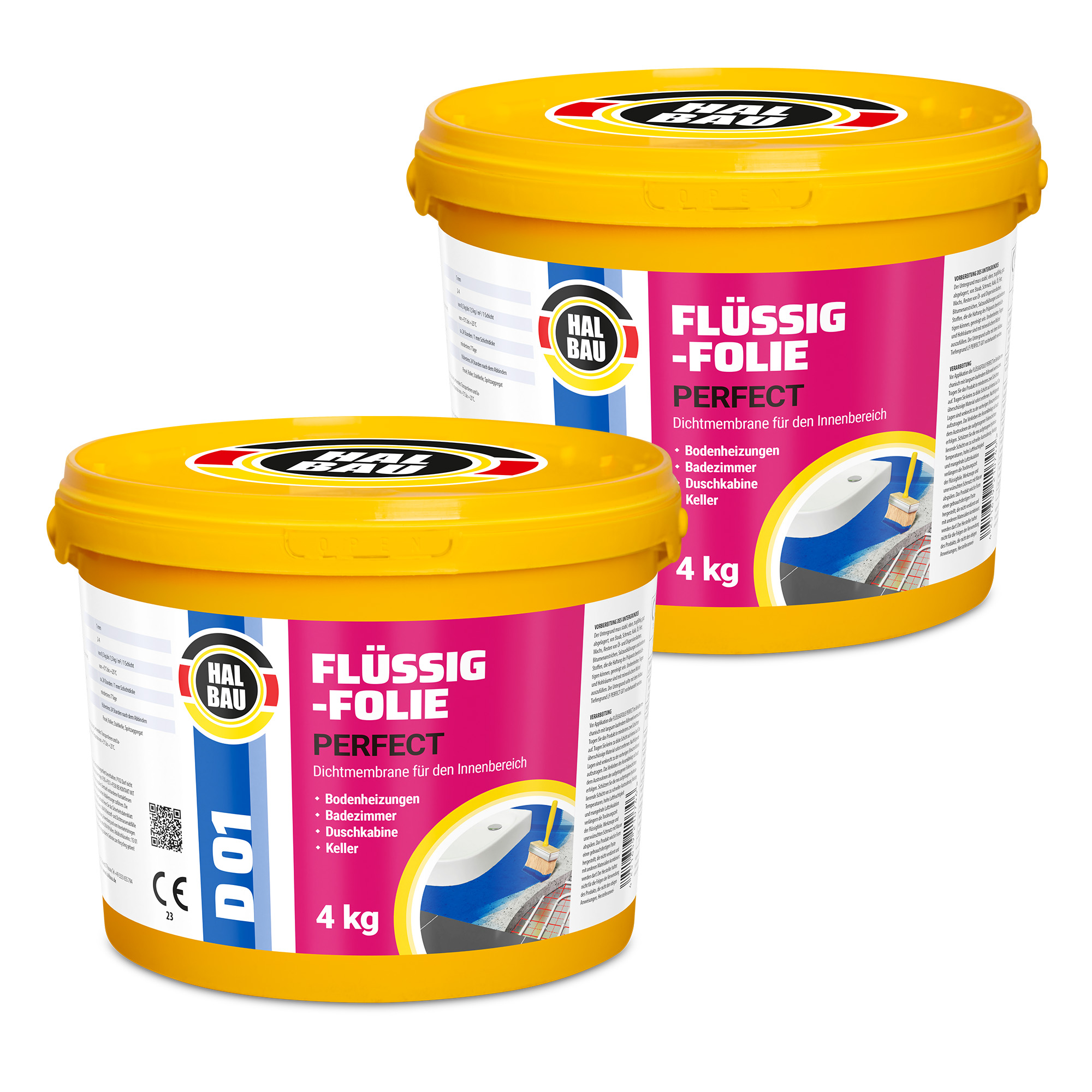 Folia w Płynie do Wewnątrz 8Kg Hydroizolacja Łazienki Elastyczna Izolacja HALBAU D01