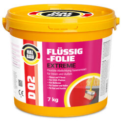 Folia w Płynie do Wewnątrz i na Zewnątrz Elastyczna Izolacja 7Kg Hydroizolacja Łazienki Balkonu HALBAU D02