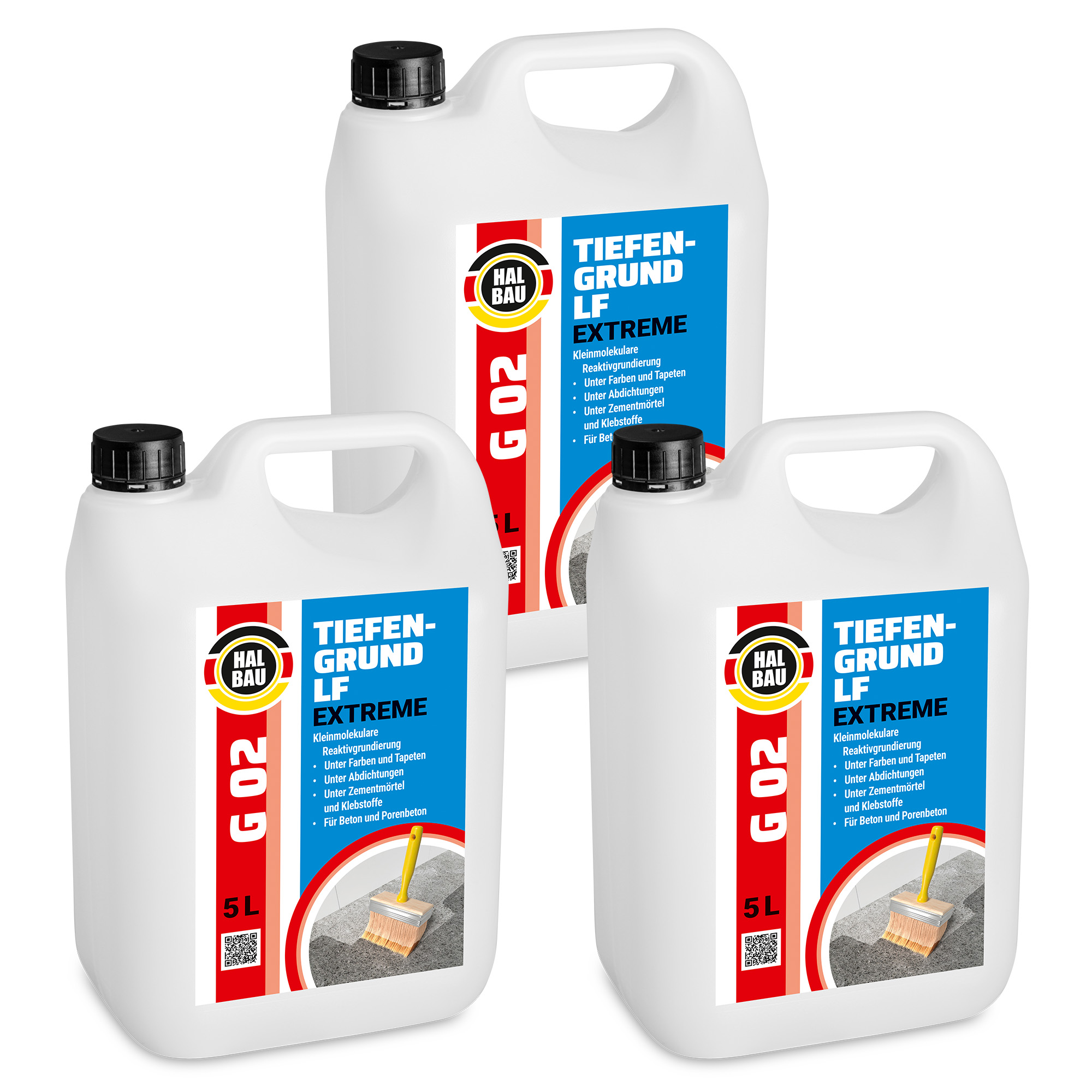 Grunt Głęboko Penetrujący Reaktywny 15L Krzemianujący Szybkoschnący Podkład Środek Gruntujący HALBAU G02