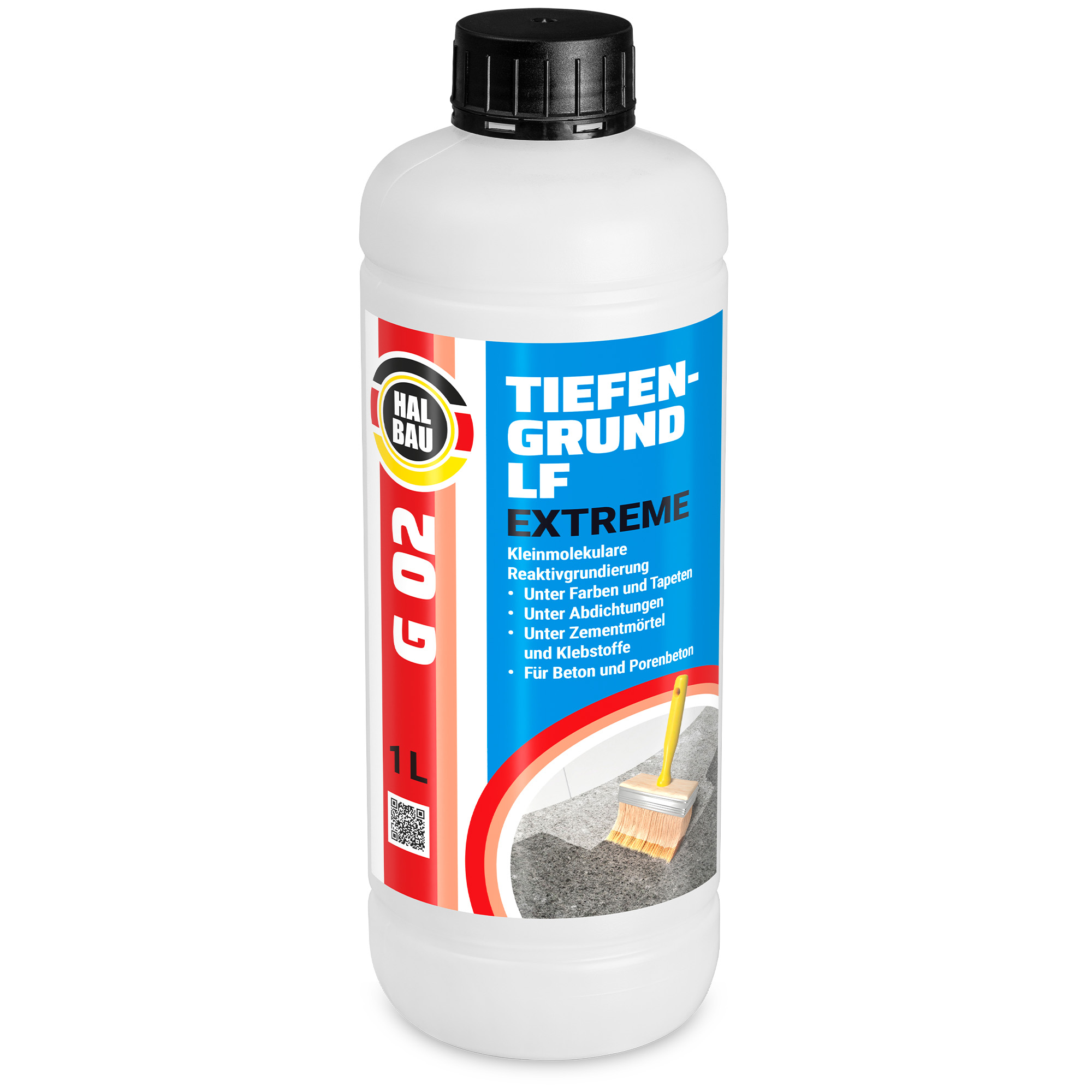 Grunt Głęboko Penetrujący Reaktywny 1L Krzemianujący Szybkoschnący Podkład Środek Gruntujący HALBAU G02