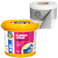 Zestaw do Hydroizolacji Folia w Płynie 7kg Taśma Uszczelniająca 5mb Łazienka Prysznic HALBAU SETH10