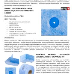 Zestaw do Hydroizolacji Zaprawa Uszczelniająca 2K 10kg Grunt 1L Taśma B04 10m Mankiety, Narożniki LEVEL+ SET26