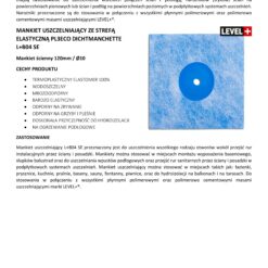 Zestaw do Hydroizolacji Zaprawa Uszczelniająca 2K 20kg Grunt 2L Taśma B04 20m Narożniki, Mankiety LEVEL+ SET28