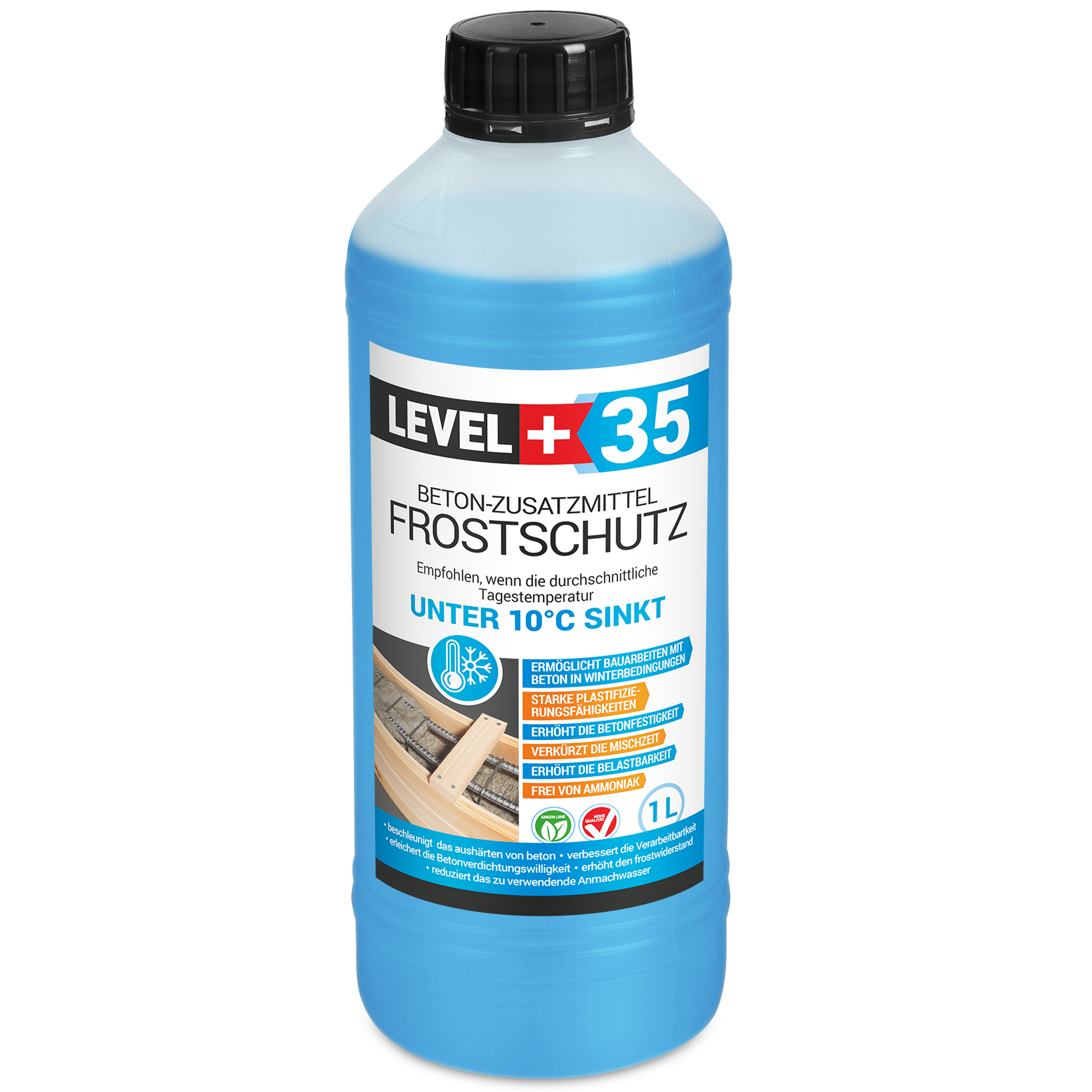 Zimowy plastyfikator do betonu 1 L Do -8°C LEVEL+ L+35