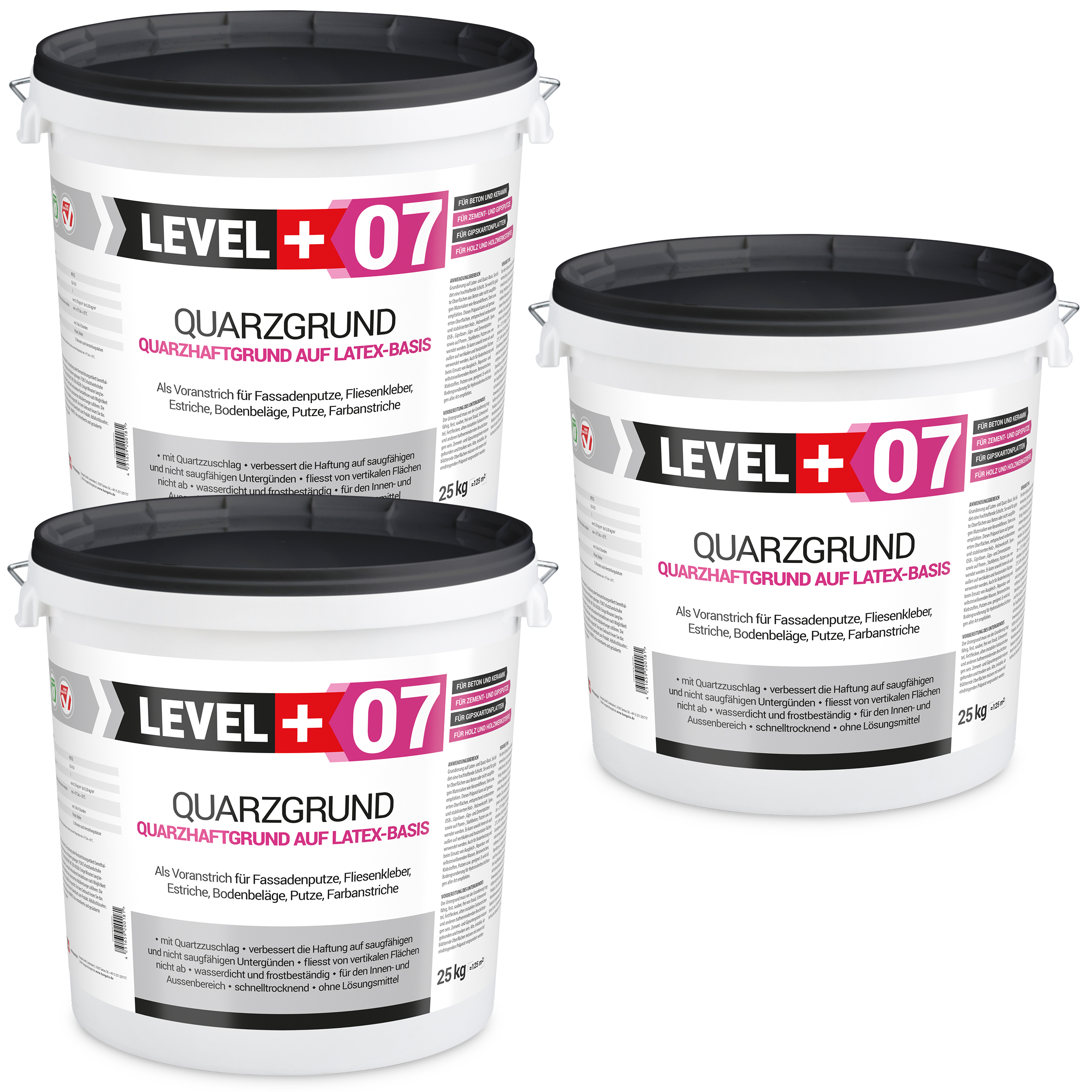 Grunt kwarcowy LEVEL+ biały 75KG Grunt szczepny L+07