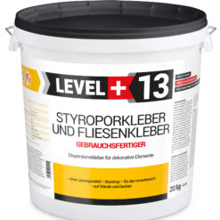 Gotowy Klej do styropianu 20KG Biały Klej do Płytek dekoracyjnych do korka LEVEL+ L+13