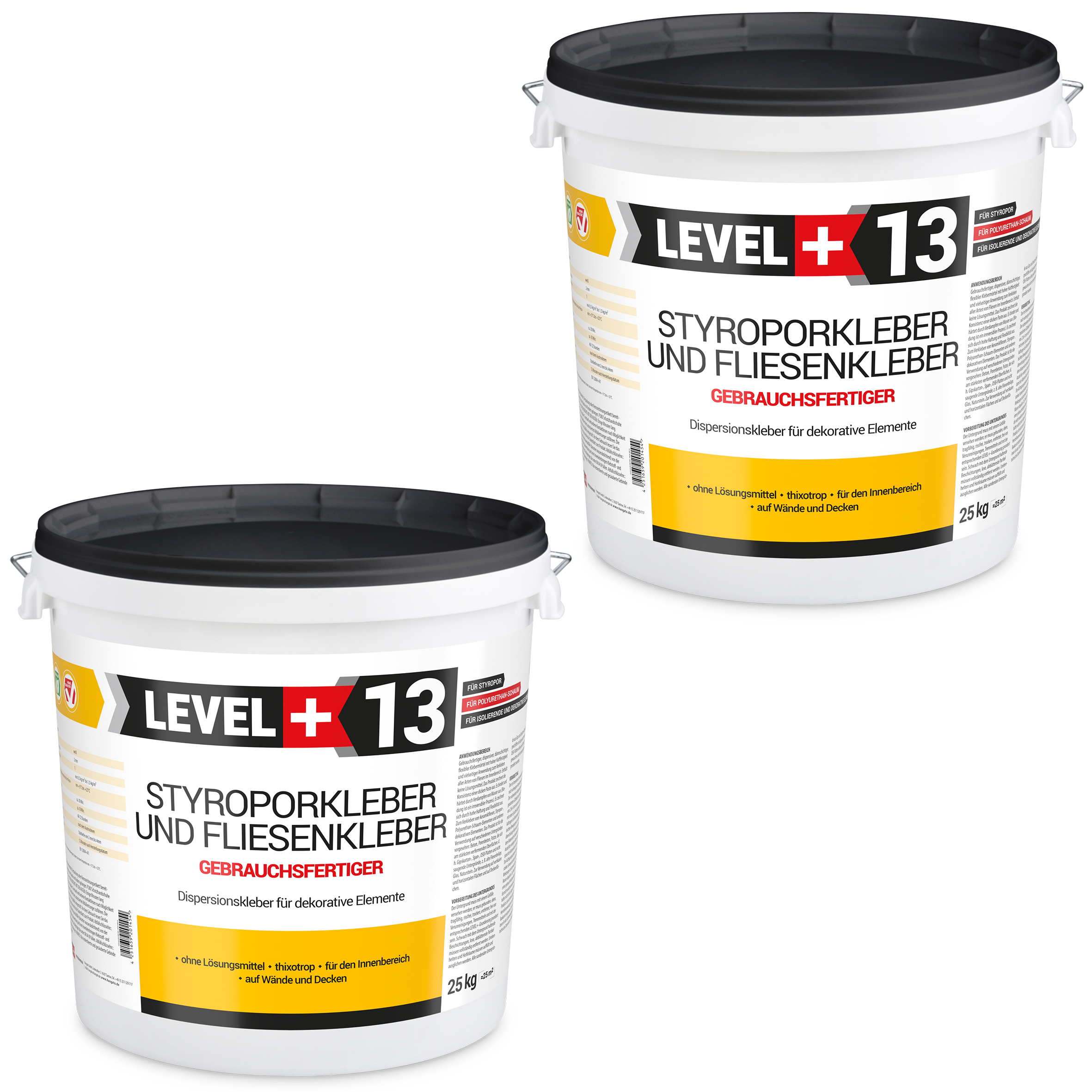 Gotowy Klej do styropianu 50KG Biały Klej do Płytek dekoracyjnych do korka LEVEL+ L+13