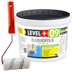 Zestaw Wałek Malarski 10cm + Elastyczna Folia w Płynie Hydroizolacja Balkonu Łazienki 4kg L+09