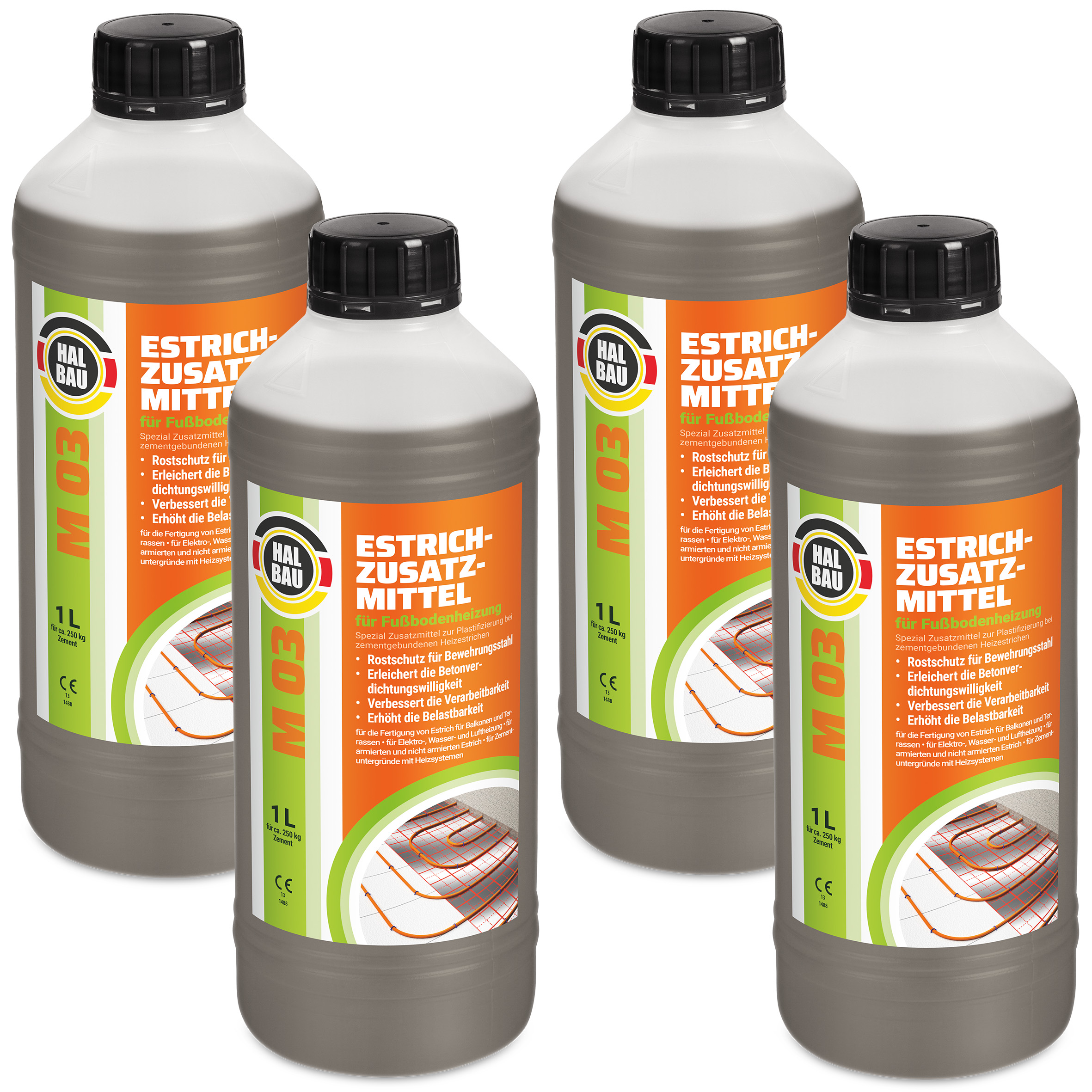 Plastyfikator do systemów grzewczych Dodatek do wylewek 4L Do ogrzewania podłogowego Wylewki betonowe HALBAU M03